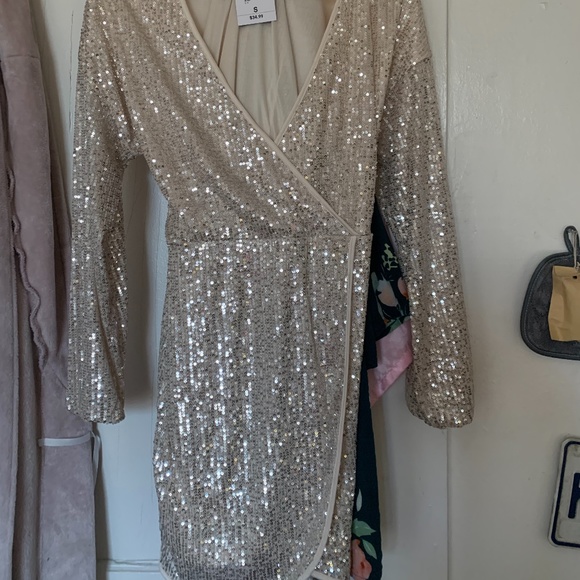 Sequin Sparkle Holiday Dress - Picture 1 of 4